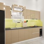 Tủ bếp inox cánh acrylic 3.9m chữ I - Ảnh 2