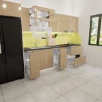 Mẫu tủ bếp inox 304 cánh acrylic chữ I mã IAI39TL (3)