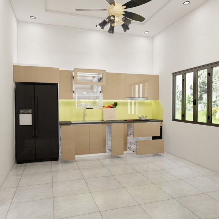 Mẫu tủ bếp inox 304 cánh acrylic chữ I mã IAI39TL (5)