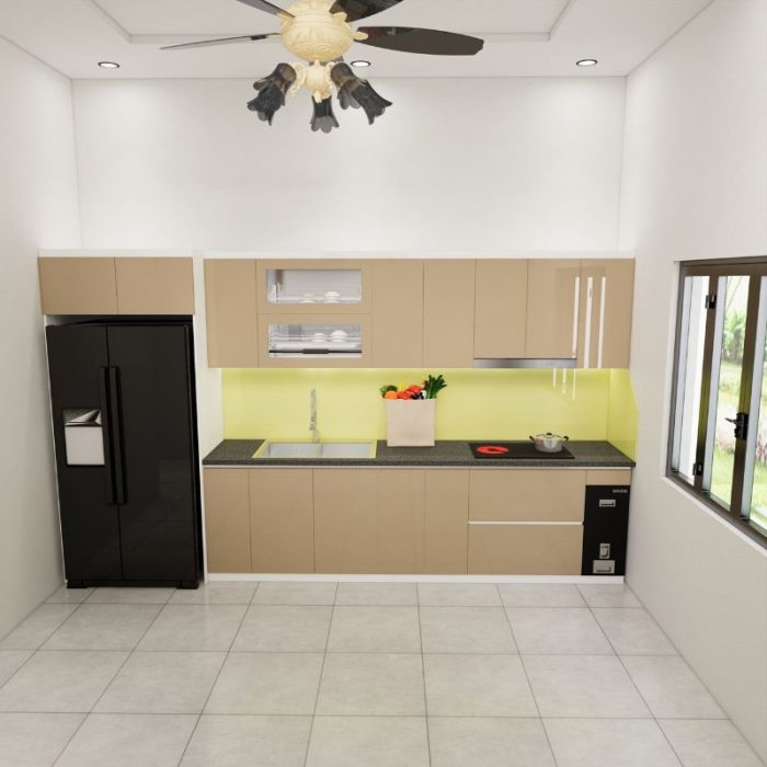 Mẫu tủ bếp inox 304 cánh acrylic chữ I mã IAI39TL (7)