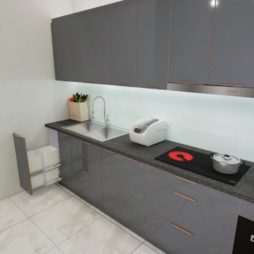Mẫu tủ bếp inox 304 cánh kính mã IKI29 (1)