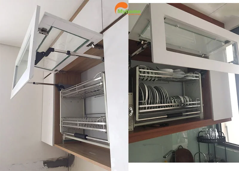 tay nâng tủ bếp mẫu 2