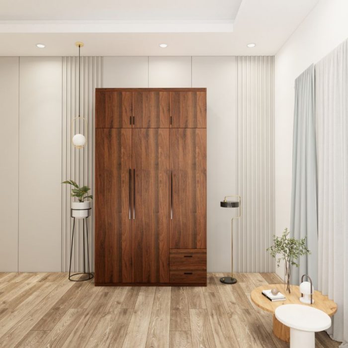 tủ 3 buồng màu óc chó mẫu 2 (2)