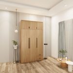 tủ 3 buồng màu sồi mẫu 2