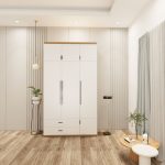tủ 3 cánh màu sồi cánh trắng mẫu 1 (3)