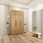 Tủ quần áo 3 buồng 1.35m mã TA135-01 - Ảnh 3