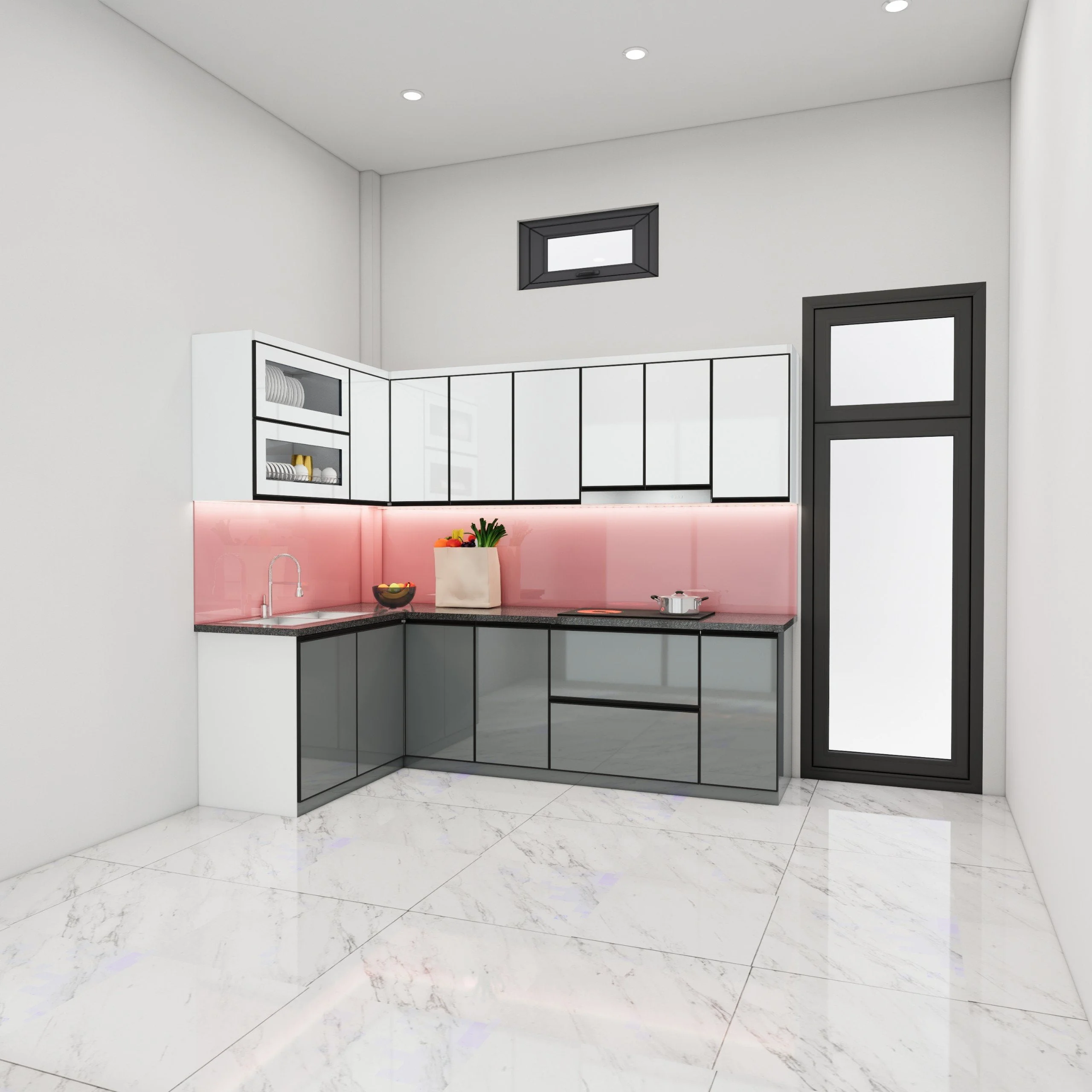 Tủ Bếp Khung Inox Cánh Nhôm - Giải Pháp Nội Thất Sang Trọng, Bền Bỉ và Thân Thiện Với Môi Trường