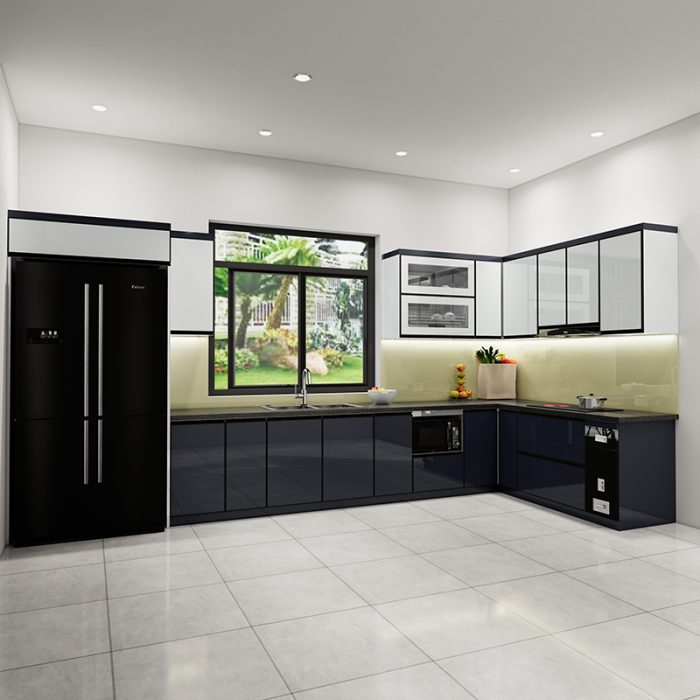 tủ bếp inox cánh kính mã IKL4520TL (2)