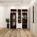 tủ quần áo 5 buồng màu óc chó cánh trắng mẫu 1 (3)