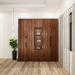 tủ quần áo 5 buồng màu óc chó có cánh kính mẫu 2 (2)