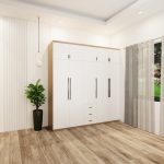 tủ quần áo 5 buồng màu sồi cánh trắng mẫu 1 (1)