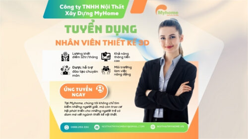 Tuyển dụng nhân viên thiết kế 3D