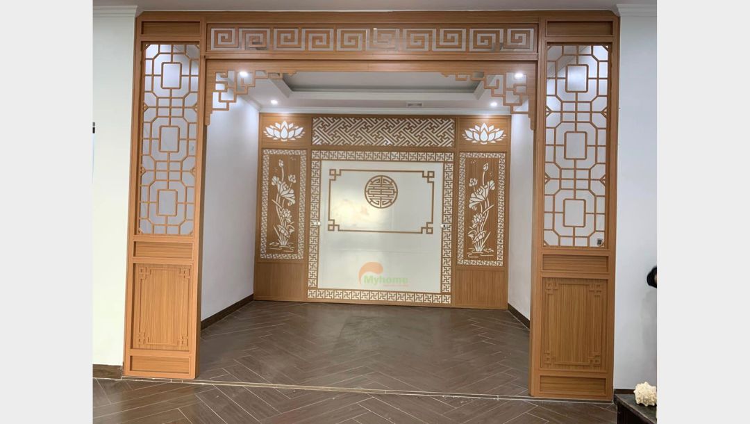 Gia chủ tại Điện Biên, TP Hưng Yên đầu tư nội thất phòng thờ hiện đại. Phòng thờ ấm cúng linh thiêng