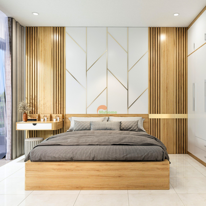 Mẫu Nội Thất Phòng Ngủ Con Trai Có Bàn Làm Việc - Ảnh 1