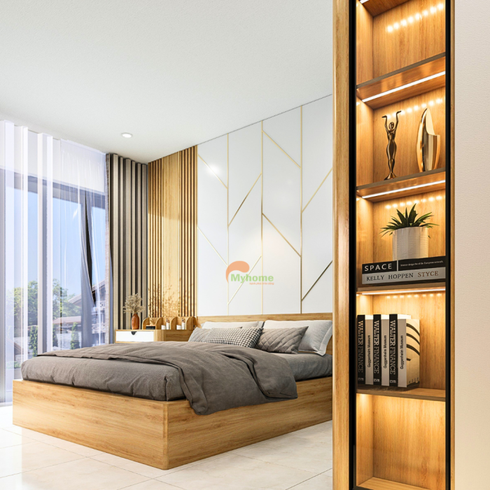 Mẫu Nội Thất Phòng Ngủ Con Trai Có Bàn Làm Việc - Ảnh 3