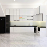 Mẫu Phòng Bếp Kết Hợp Phòng Thờ Chung Cư