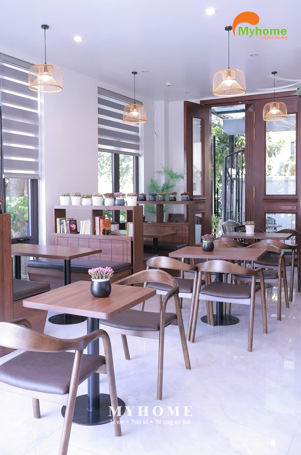 Nội thất Café Phố Hiến sau khi hoàn thiện thực tế