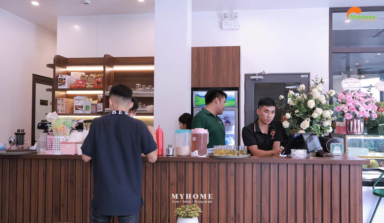 Quầy pha chế Café Phố Hiến tại Vinhomes Ocean Park 2