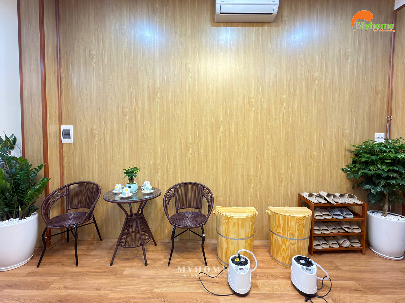 Không gian chờ dành cho khách hàng tại Spa Tâm An