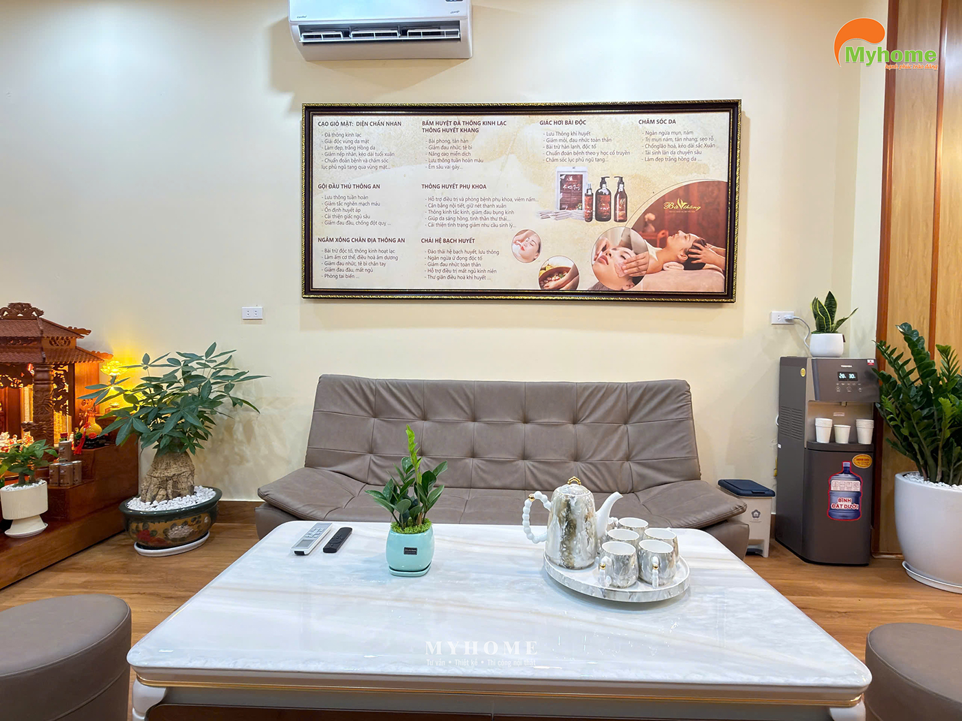 Khu vực chờ Spa Tâm An tại Phố Hiến