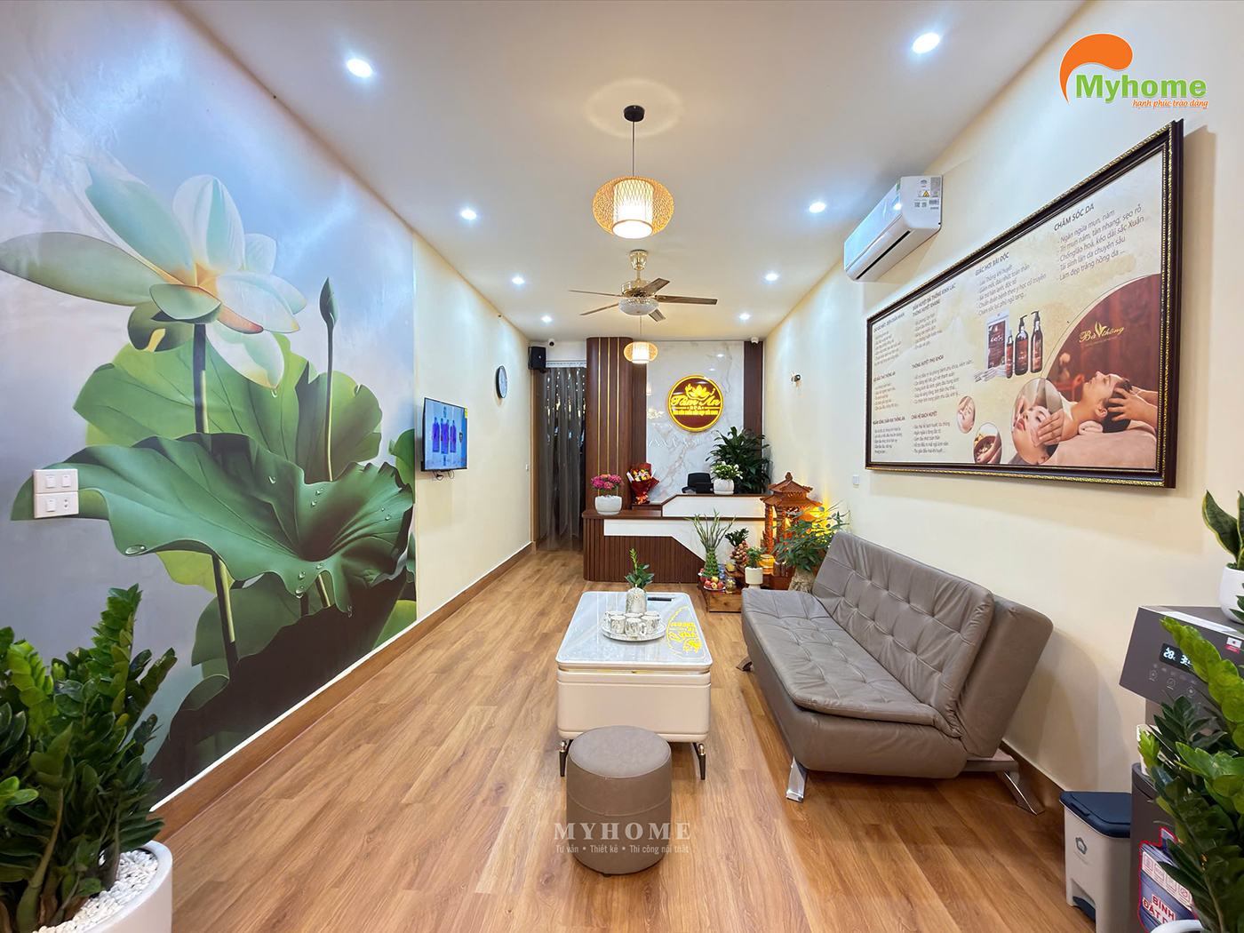 Tổng thể nội thất Spa Tâm An tại Phố Hiến