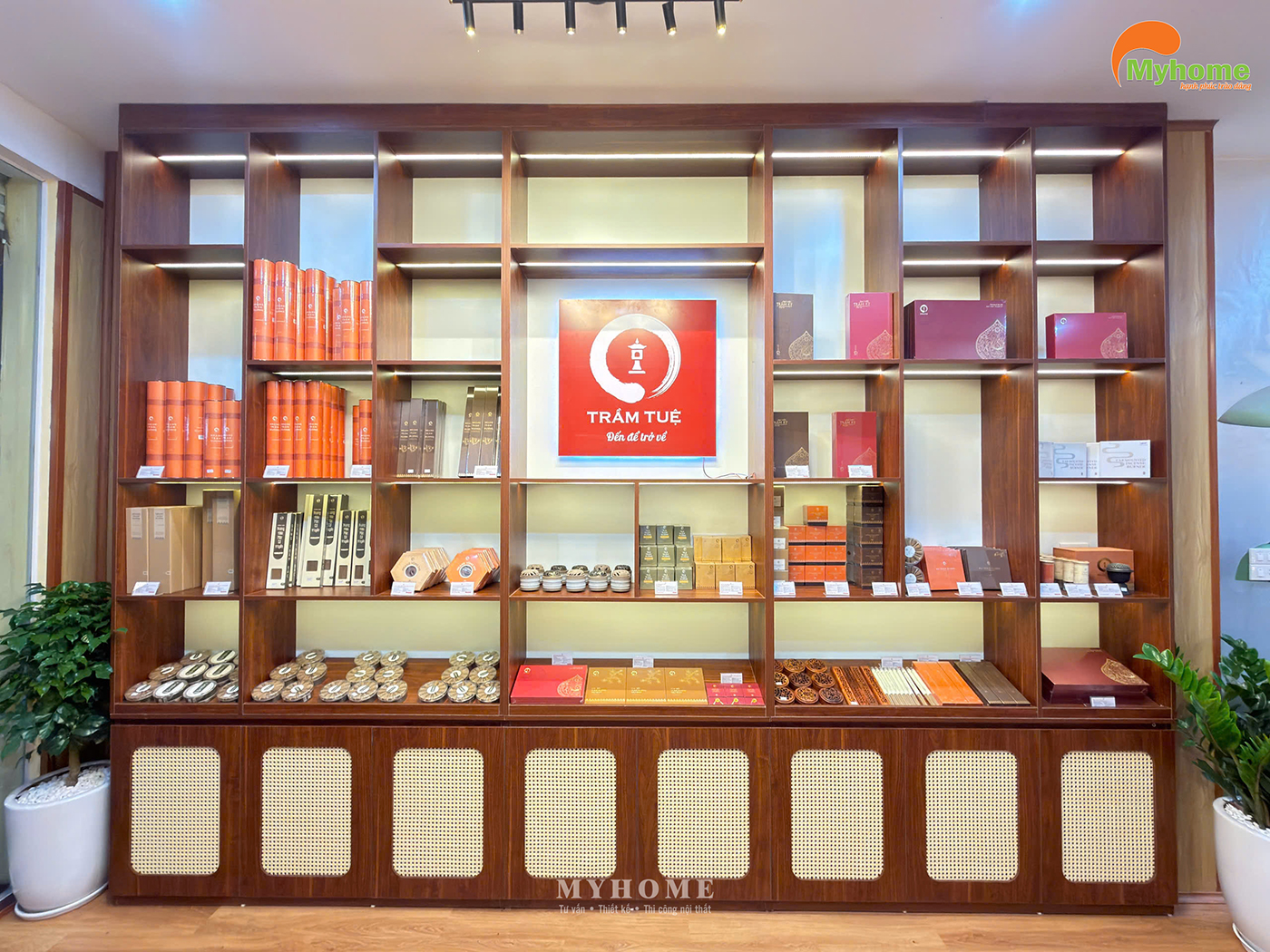 Hệ tủ trưng bày Spa Tâm An tại Phố Hiến