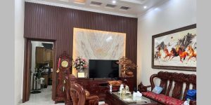 Phòng khách đẹp hiện đại với vách ốp sang trọng