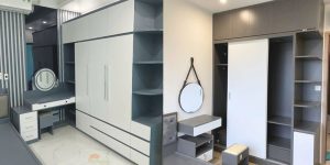 Thi công nội thất phòng ngủ với phong cách thiết kế hiện đại, gọn gàng, tinh tế